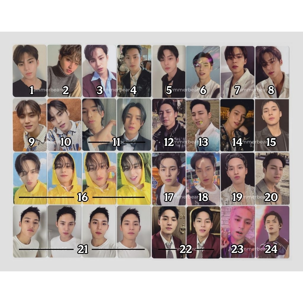 Mingyu Photocard (Face The Sun FML Seventeenth Heaven Seventeen Right Here Follow Digital Code Wever