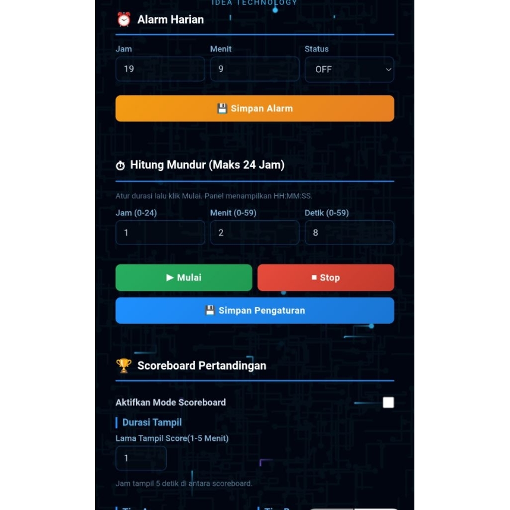 FILE CODING / FILE JWS / PROGRAM JWS 1-6 PANEL / JAM WAKTU SHOLAT