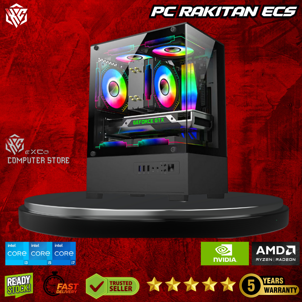 PC Streaming OBS 1080p | i5 10400F GTX 1660 Super RAM 16GB SSD 128GB HDD 500GB | ECS PRO