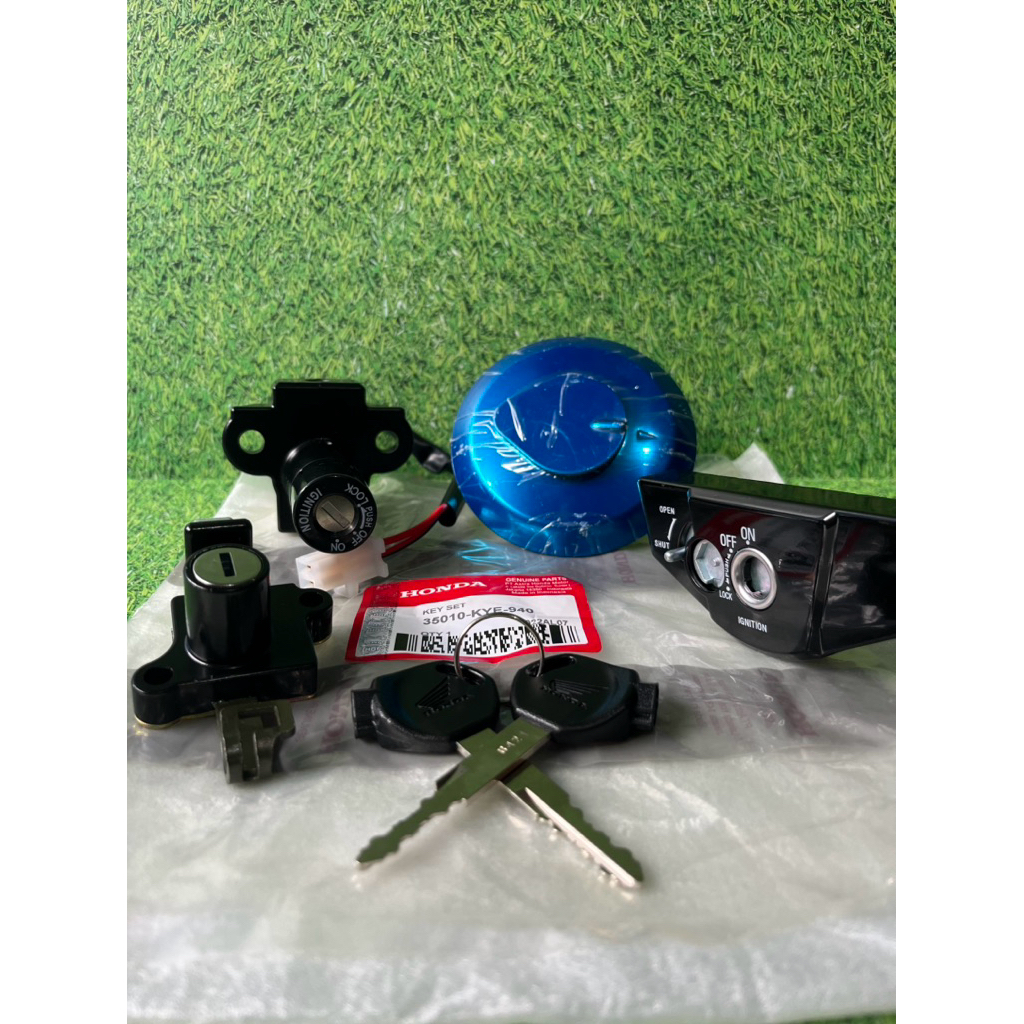 Kunci Kontak Set (Key Set) Honda Mega Pro FI & Revo 110 FI - Kode Part 35010-KYE-940