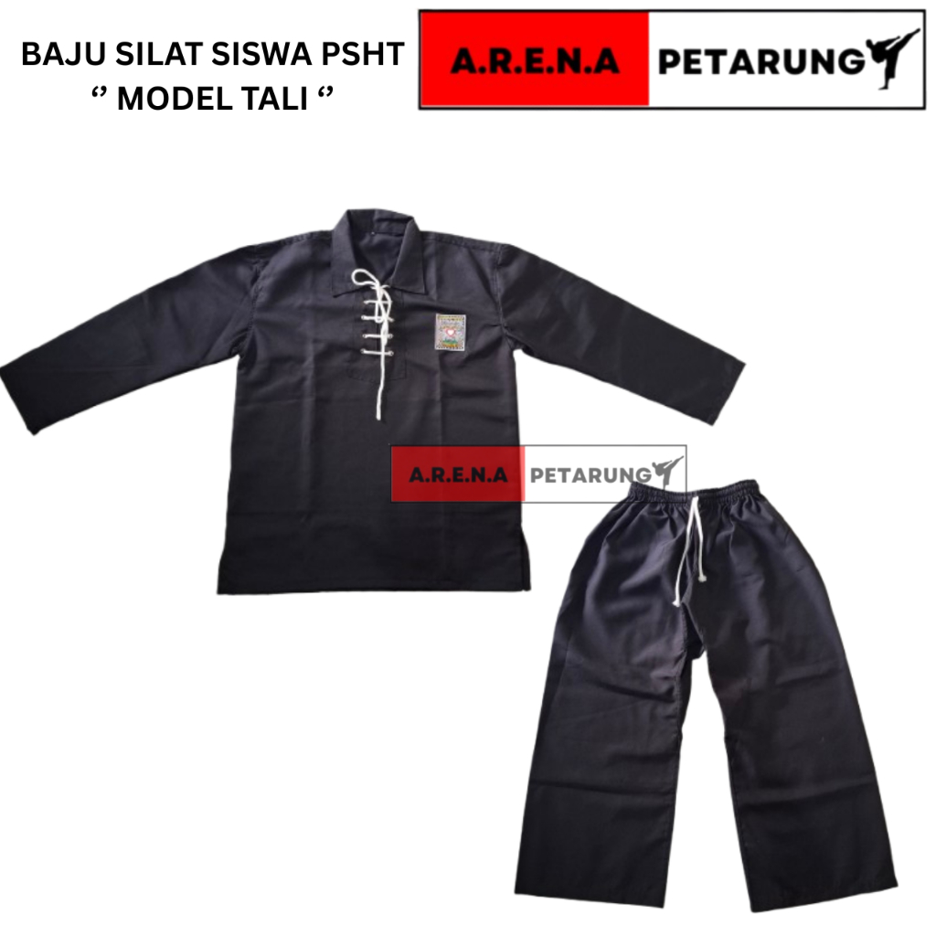 Sakral Siswa PSHT - Seragam Pencak Silat PSHT - Baju Celana PSHT tali - arena petarung silat