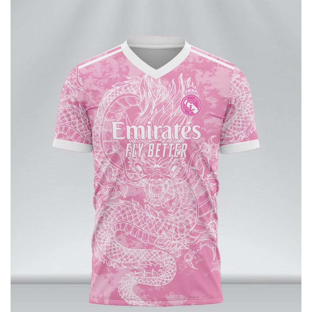 Jersey Real Madrid Spesial Dragon Pink 2025 2026 Full Printing