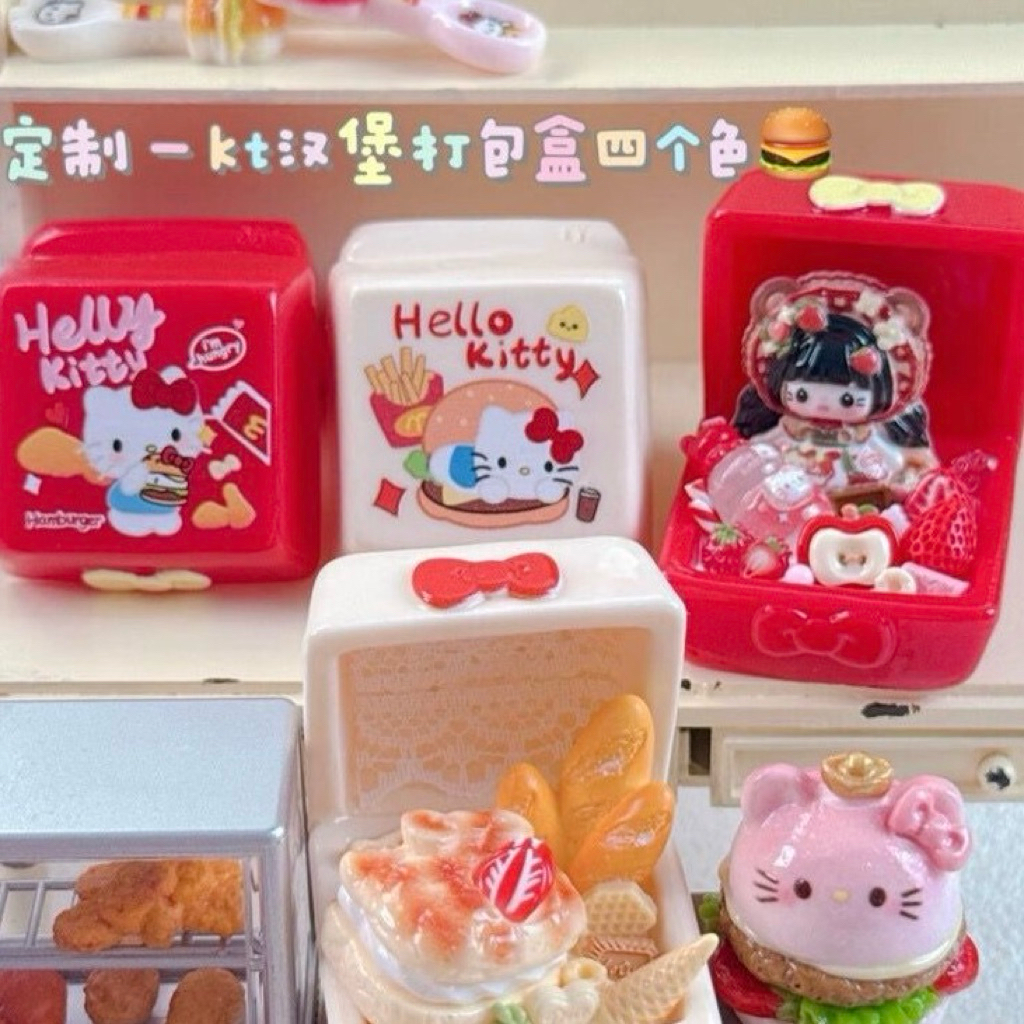 MAINAN ANAK MINI FIGURE BOX HK HELLO KITTY MINIATUR CLAY CUSTOM