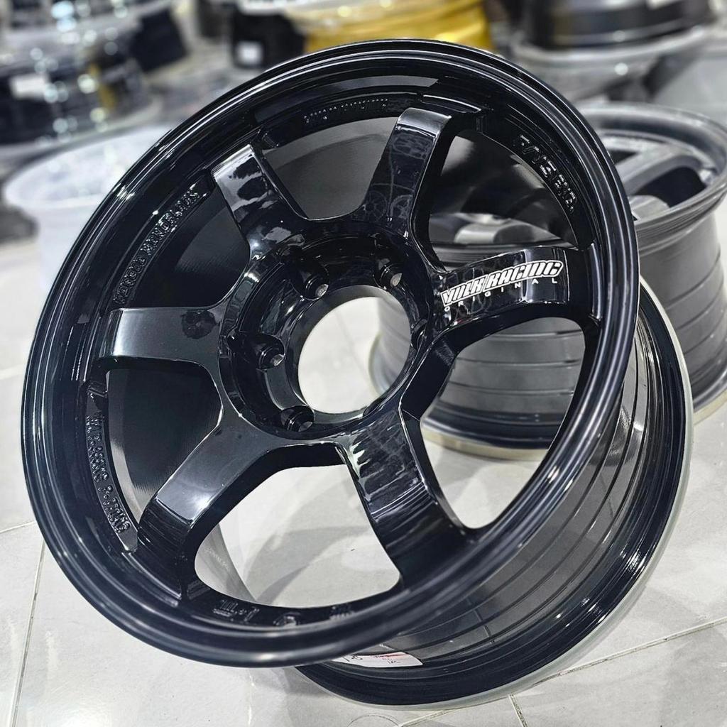 velg mobil 17 VOLKRAYS TE37 LEBAR 9 ET 12 velg racing ring 17 Hole 6X139.7 matching digunakan dimobi