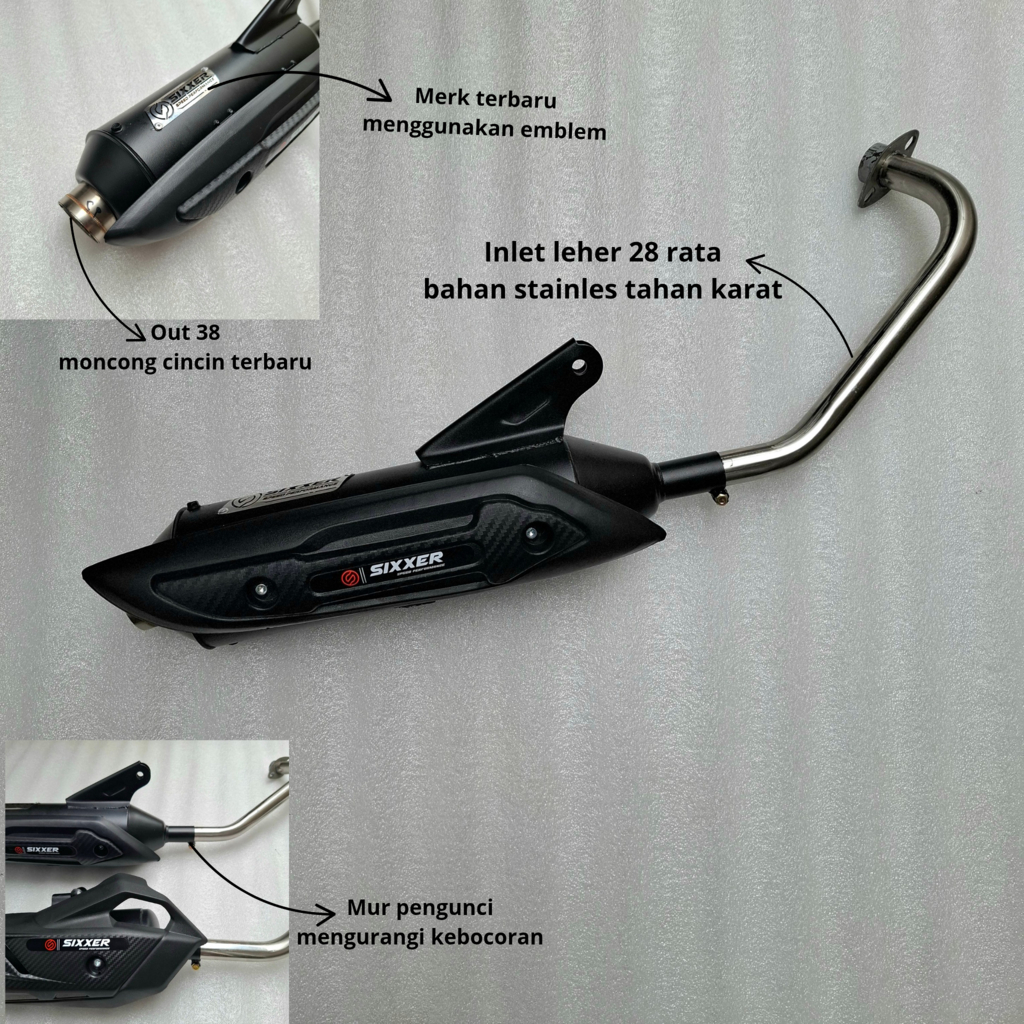 Knalpot Beat Street Standar Racing Saringan Full Adem Ngebas ORIGINAL SIXXER