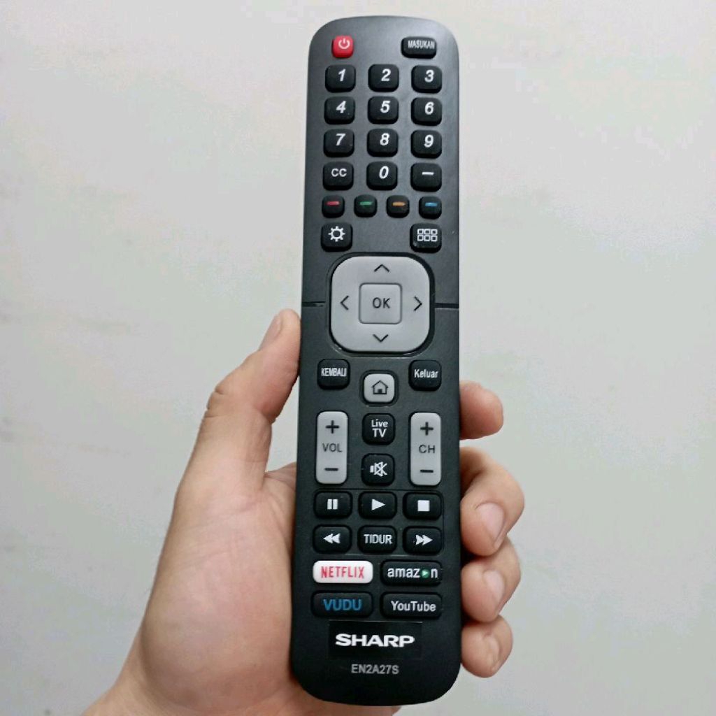 Remote Remot Smart HDTV Pengganti Tanpa Setting Sharp EN2A27S LC-40N5000U LC-43N5000U LC-50N5000U LC