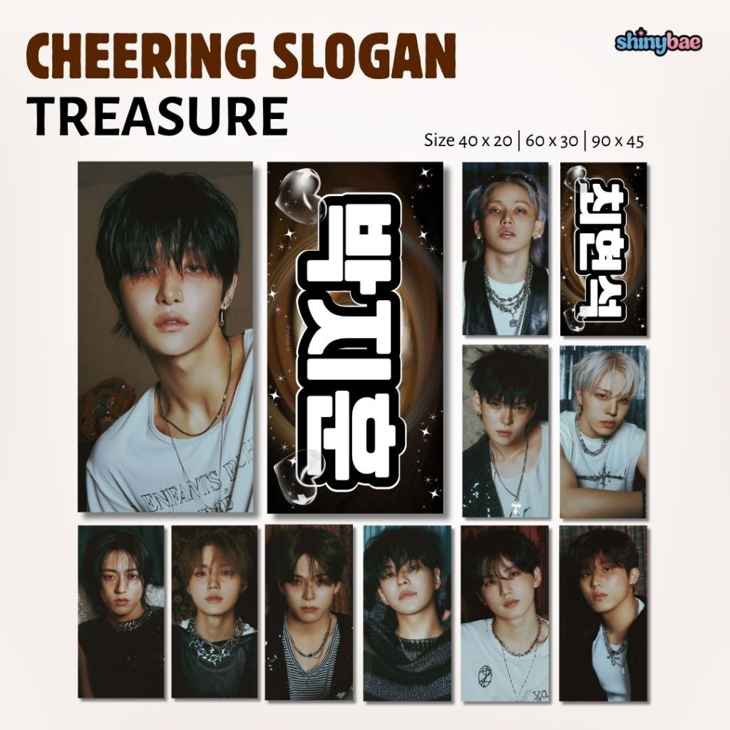 Handbanner TREASURE Fabric Slogan Custom Banner  Cheering Kit Cheering Slogan KPOP G-DRAGON GD