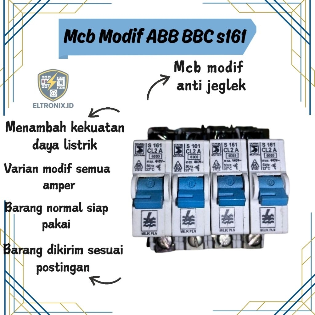 Mcb ABB bbc s161 mcb modif abb bbc s161 mcb modif  anti jeglek