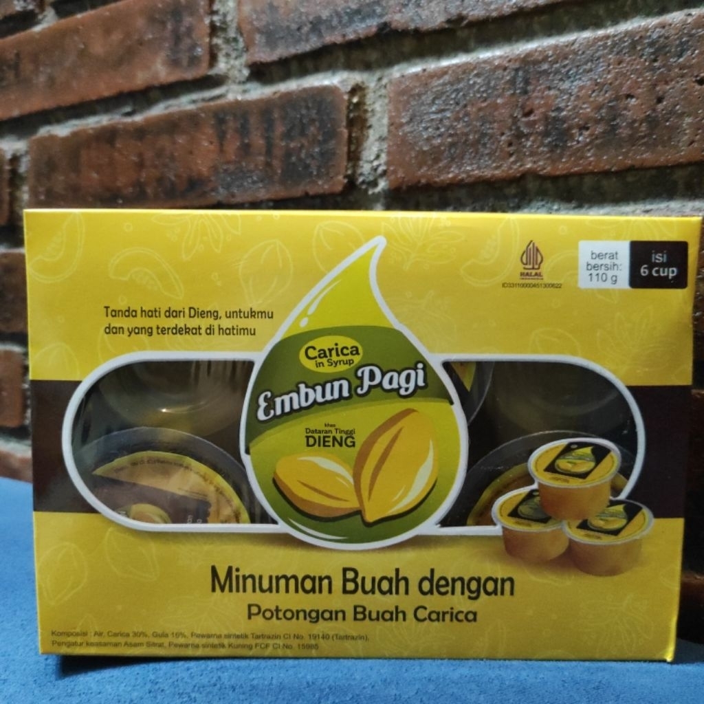 Carica embun pagi isi 6 cup