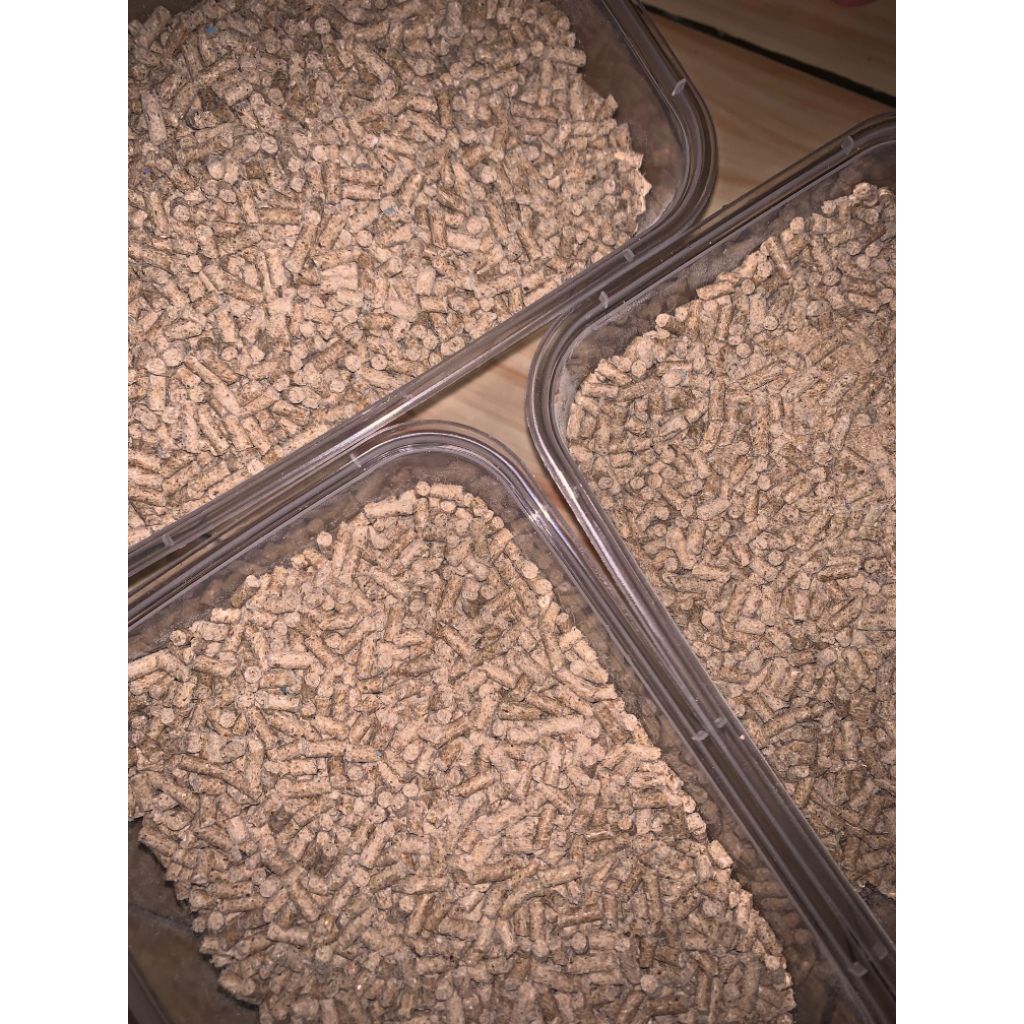 Pelet pakan tenggelam lobster air tawar dan udang berkualitas