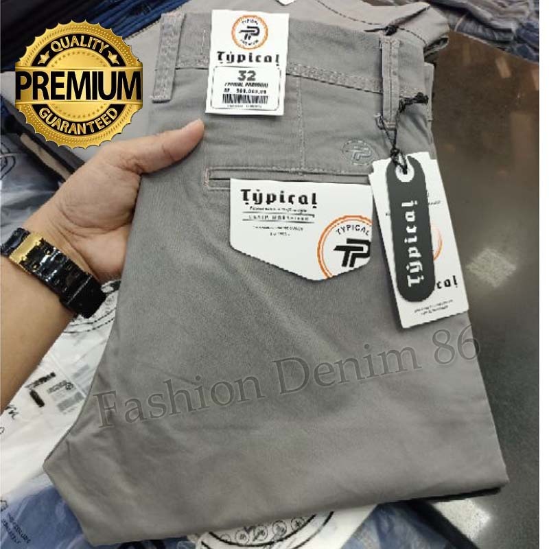 Celana Panjang CHINO TYPICAL ORIGINAL SLIMFIT BAHAN Stronus STRETCH TEBAL TERBARU Size 28 - 38 - Cel