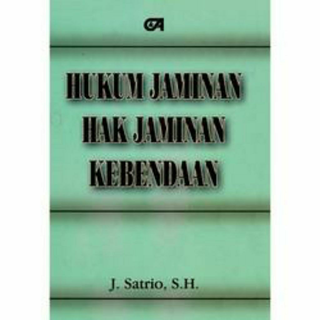 Hukum jaminan hak jaminan kebendaan j Satrio