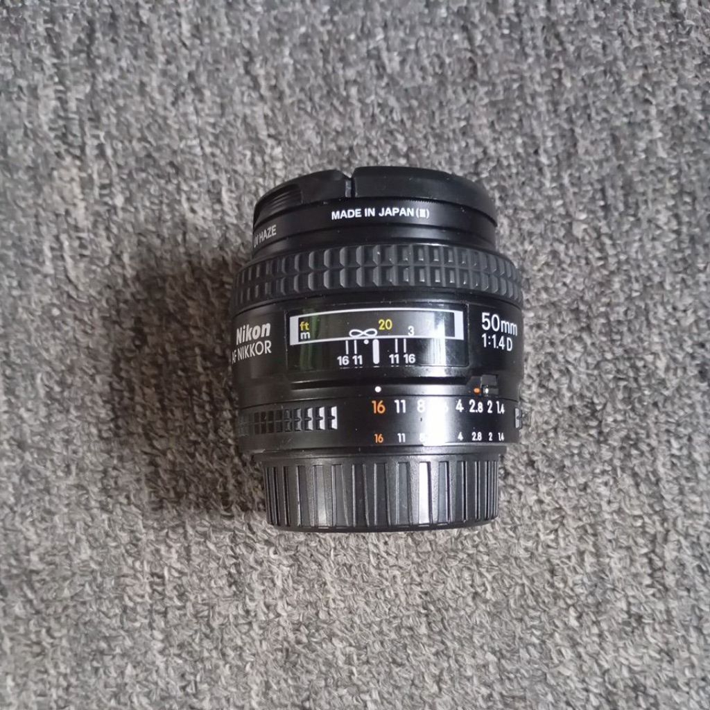 Lensa Fix 50mm F1.4 AFD Nikkor Mulus