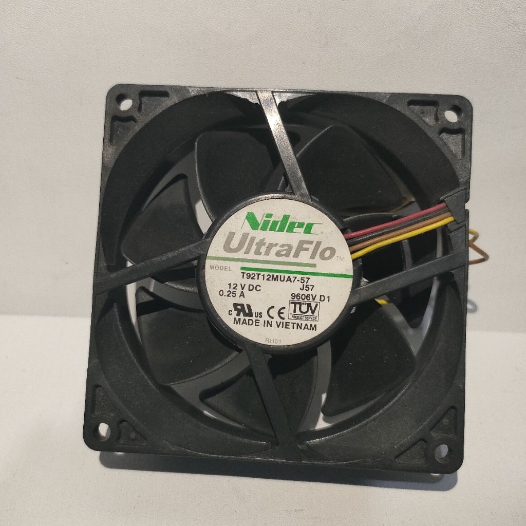 KIPAS FAN 9cm DC 12V 0.25A. NIDEC.