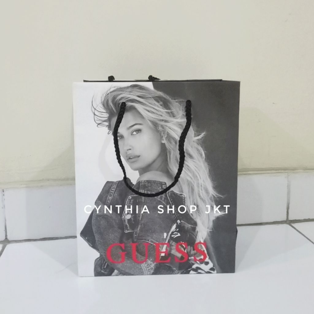 Paperbag original guess kecil sedang besar tas kantong kertas karton paper bag small medium large