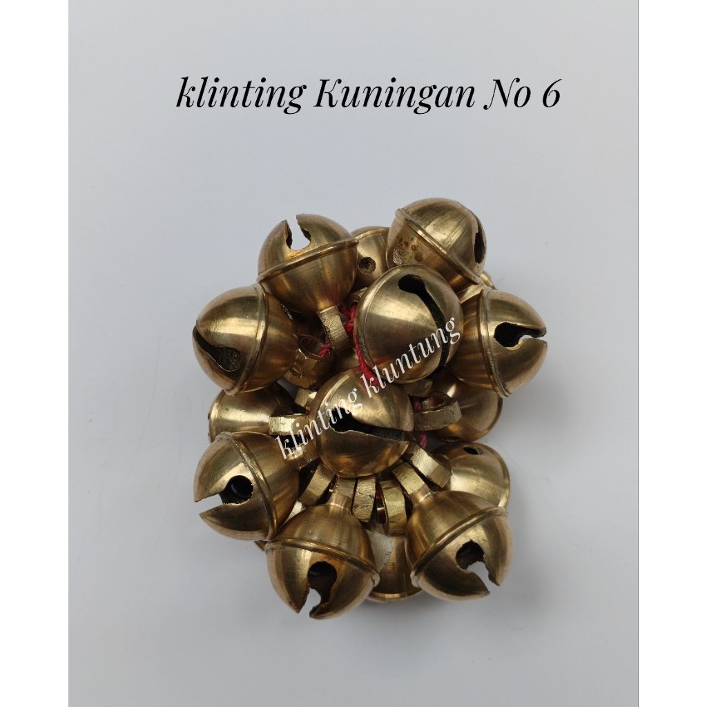 Bel pintu kerincing Kuningan no 6 Kuning 1 kodi kelinting klintingan kerincingan