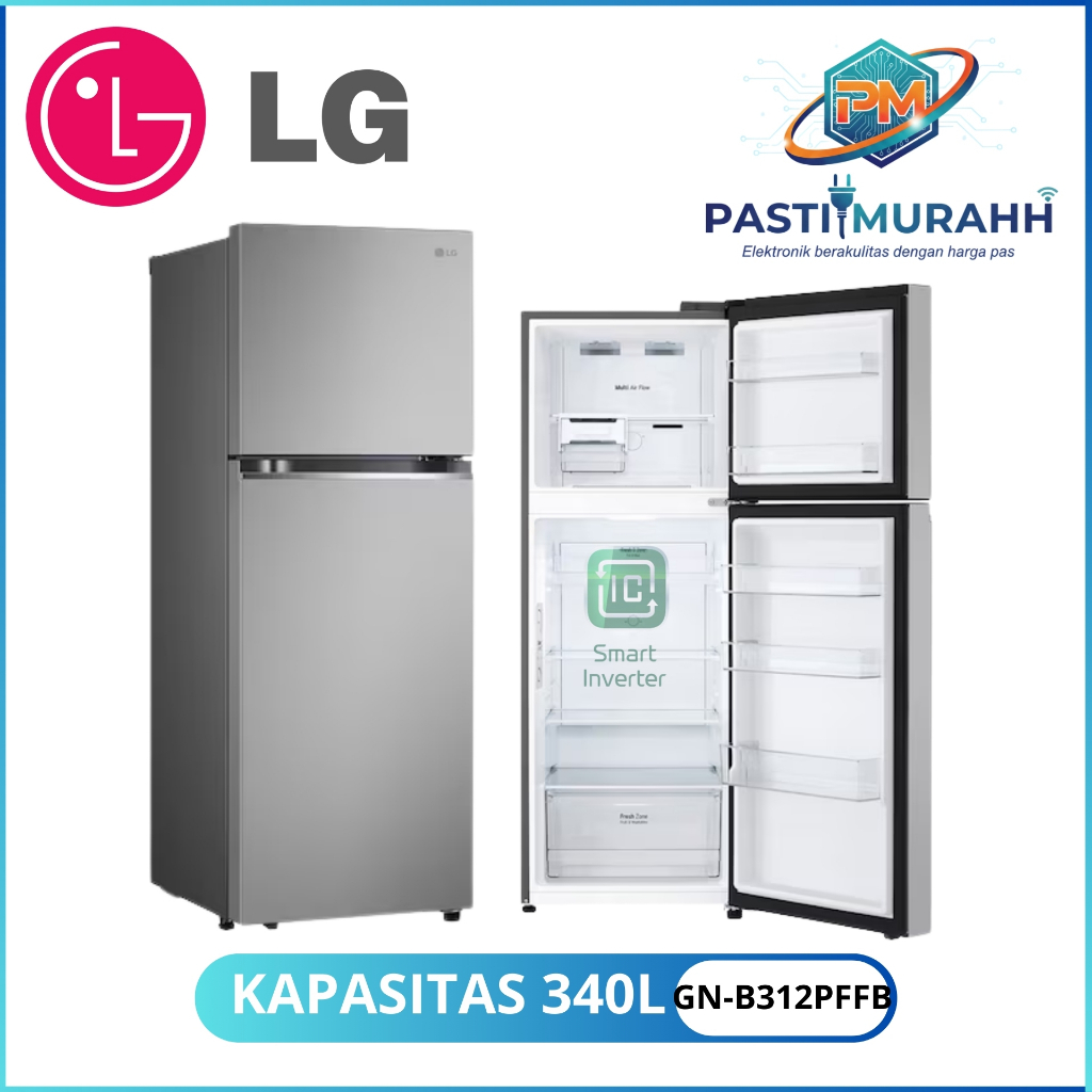 LG KULKAS INVERTER DUA PINTU 340L/315L GN-B312PFFB