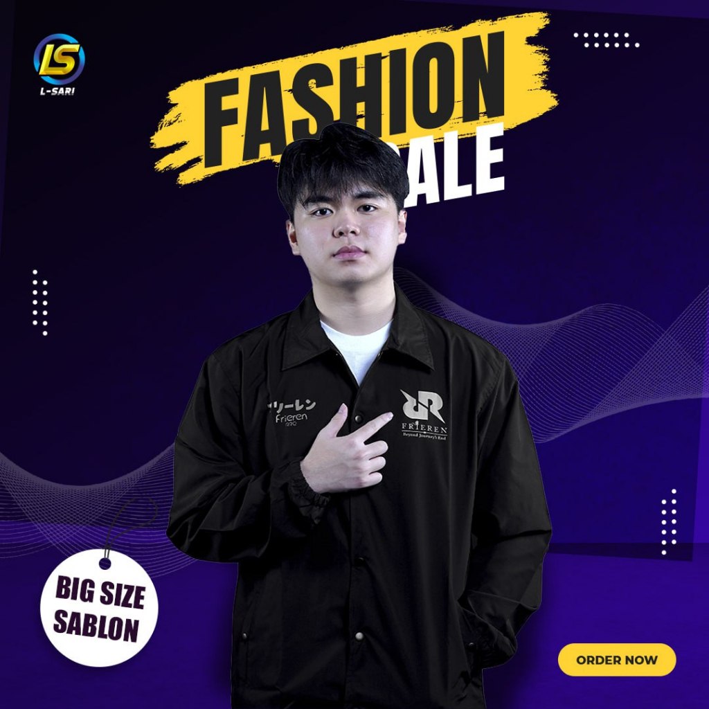 Jaket Boomber RRQ Frieren Zoltraak Coach Big Size S M L XL XXL XXXL XXXXL XXXXXL Jaket Boomber RRQ F