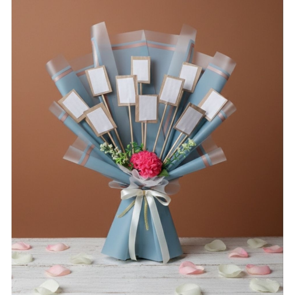 Buket kosongan praktis foto/ snack / buket ulang tahun