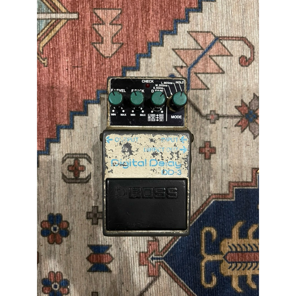 BOSS DD-3 JAPAN (BLUE LABEL) LONG CHIP | Digital Delay Pedal Effect Guitar
