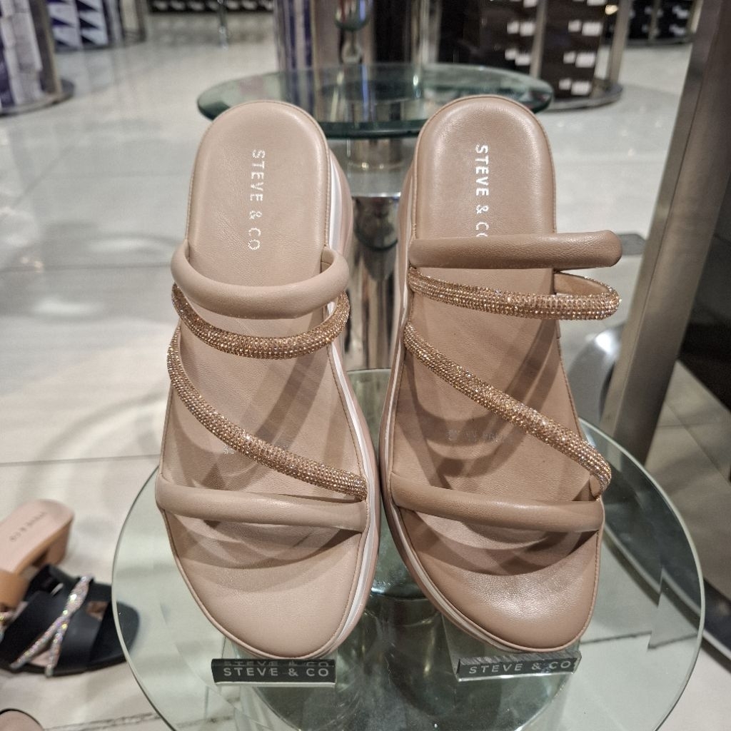 Sandal Wedges Wanita Brand STEVE&CO ORI
