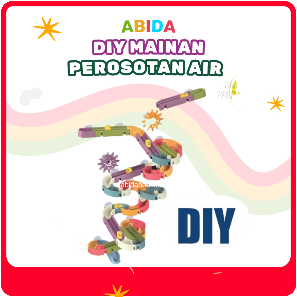 (abidabookstore)DIY Mainan Perosotan Air - Mainan Edukasi Anak- Mainan lokal kualitas import