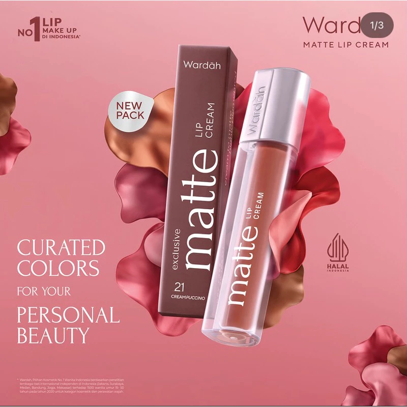 WARDAH LIP CREAM - Matte Lip Cream Tahan Lama