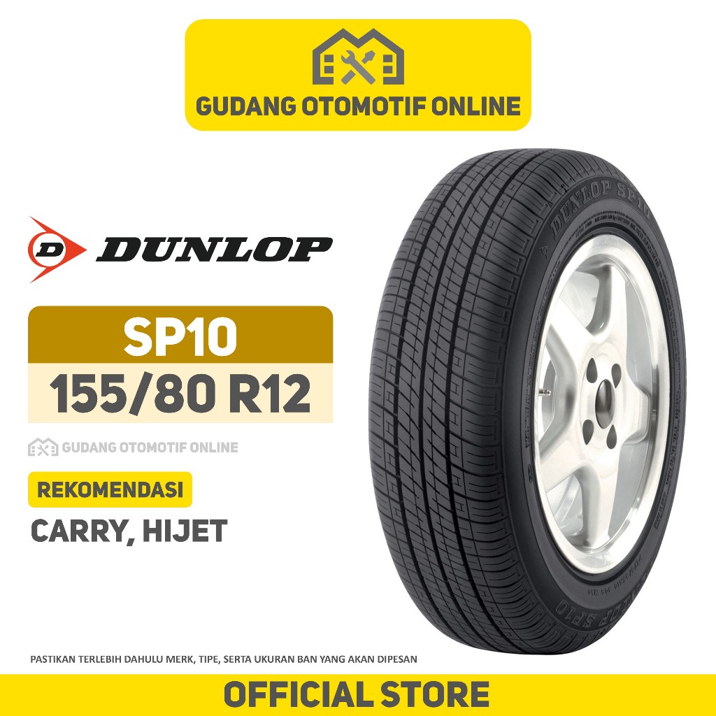 Ban Dunlop SP10 155/80 R12 Ban Mobil Carry Hijet