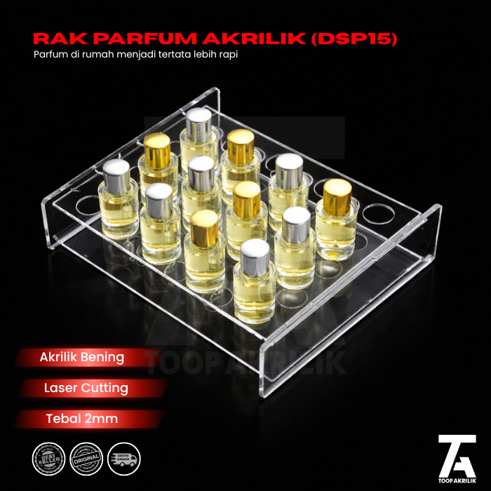 Kotak Display Parfum Akrilik Rak Parfum Organizer