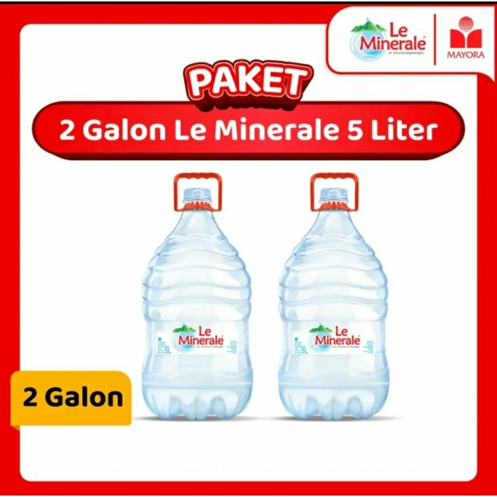Le Minerale Air Galon 5 Liter (2 Galon)