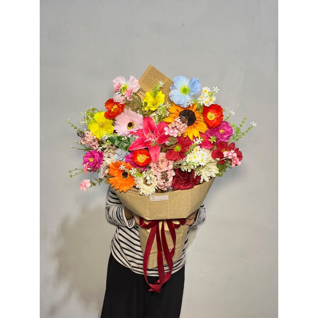 THUMBELINA BOUQUET MEDAN | BUKET THUMBELINA FULL COLOR MEDAN | BUNGA PALSU | BUKET MEDAN | BOUQUET B