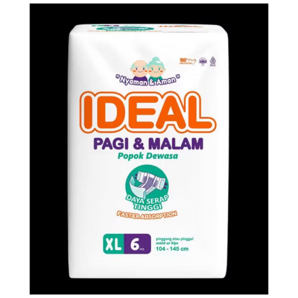 Ideal perekat XL6 popok dewasa