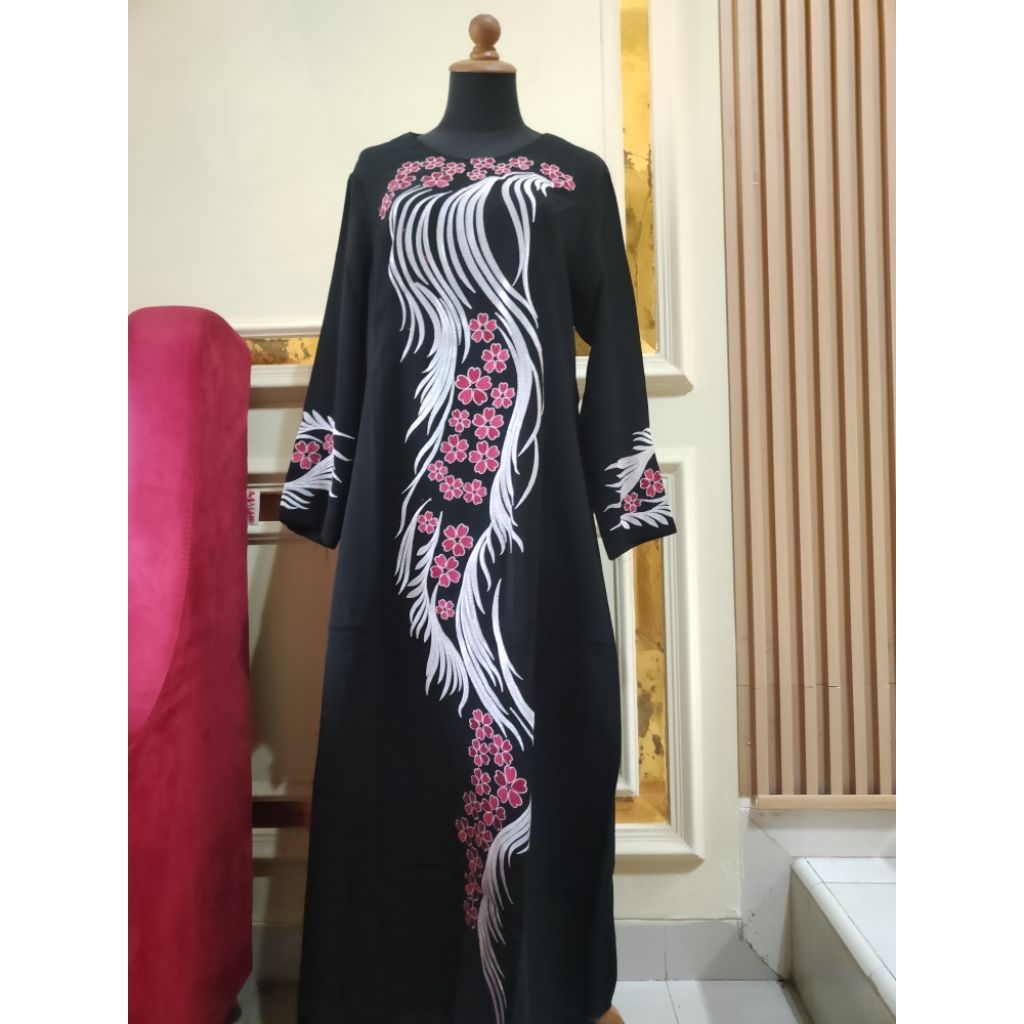 abaya hitam premium