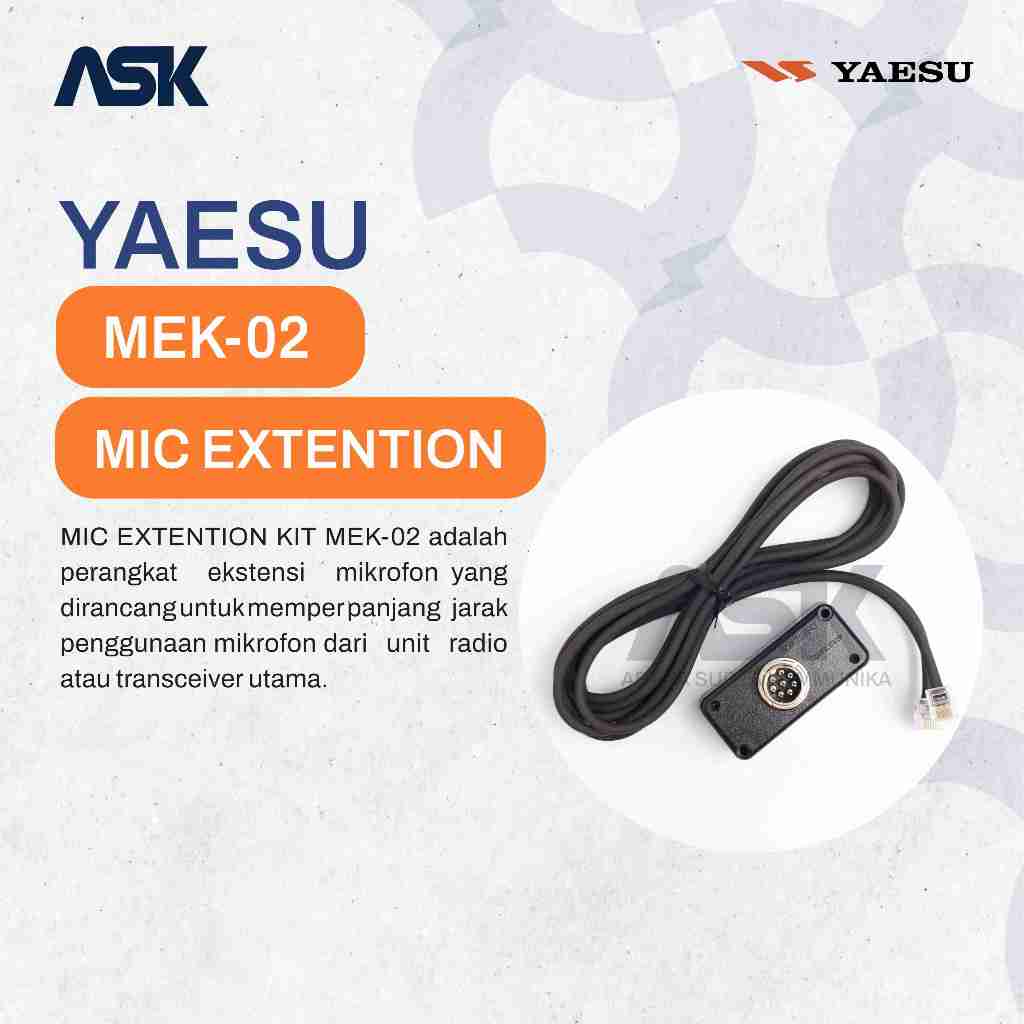 Microphone Extension Kit Yaesu MEK-02 for FT-8800 FT-8900 Original