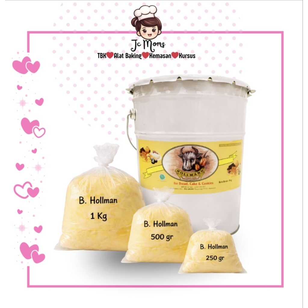 Repack Holman Butter  dari pail 18kg Mentega Holman Sapi Kuning Asli Premium Butter untuk Cookies Na