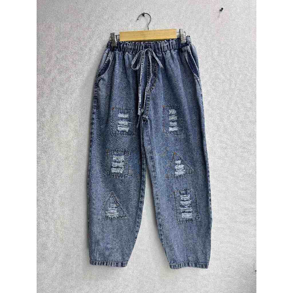 Celana Jogger jeans wanita -celana 7/9 jogger -jogger pants -celana panjang wanita - celana jeans wa