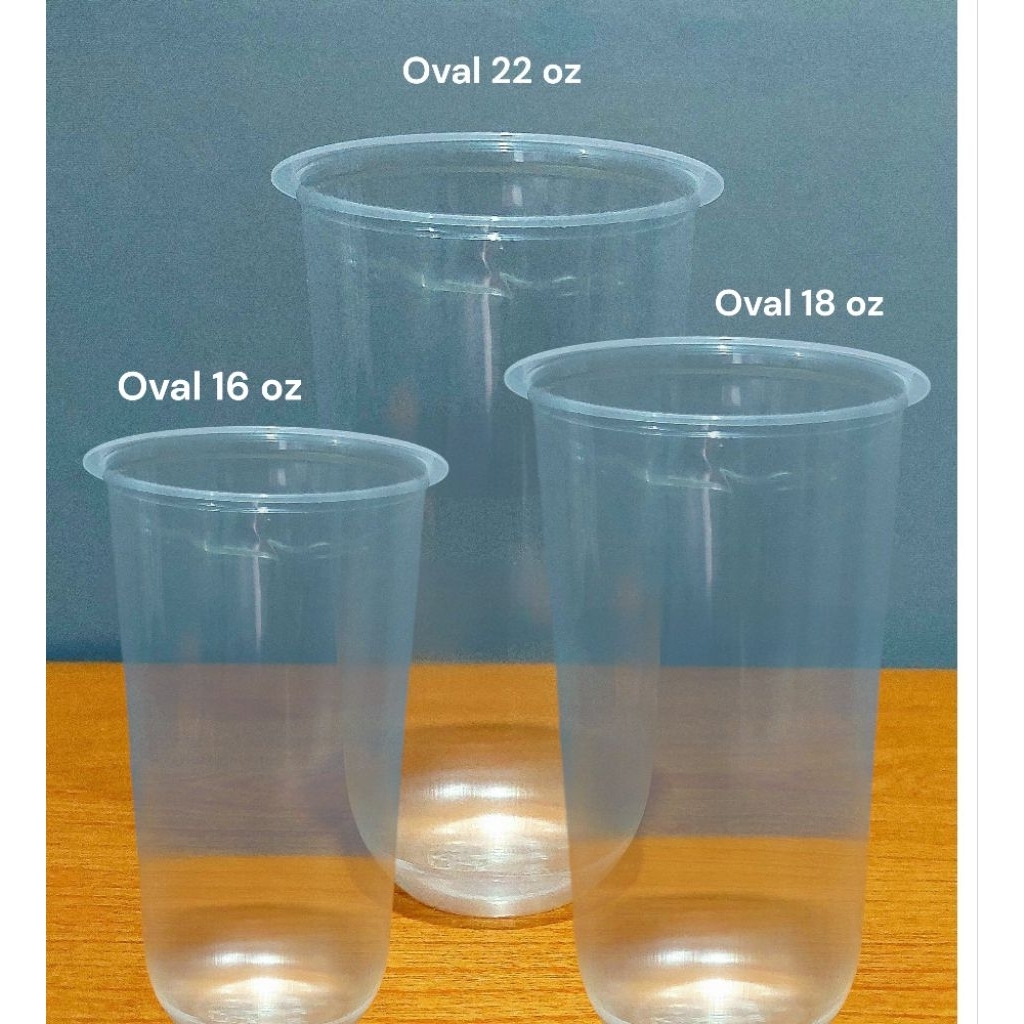 Gelas Oval Puspan 16oz,18oz dan 22oz bening (1 dus)