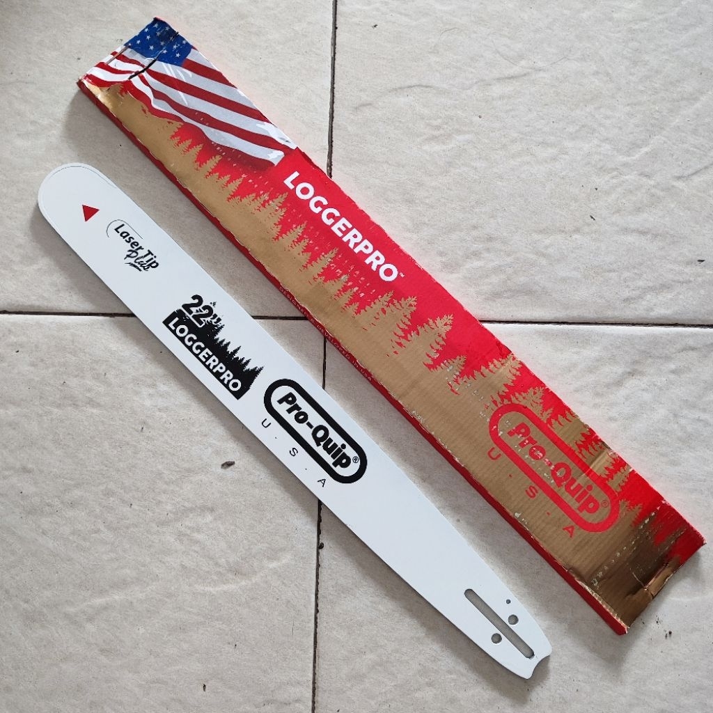ProQuip Pro-Quip Loggerpro 22" inch Bar Polos Baja Laser Gergaji Potong Kayu Chain Saw Chainsaw Sens