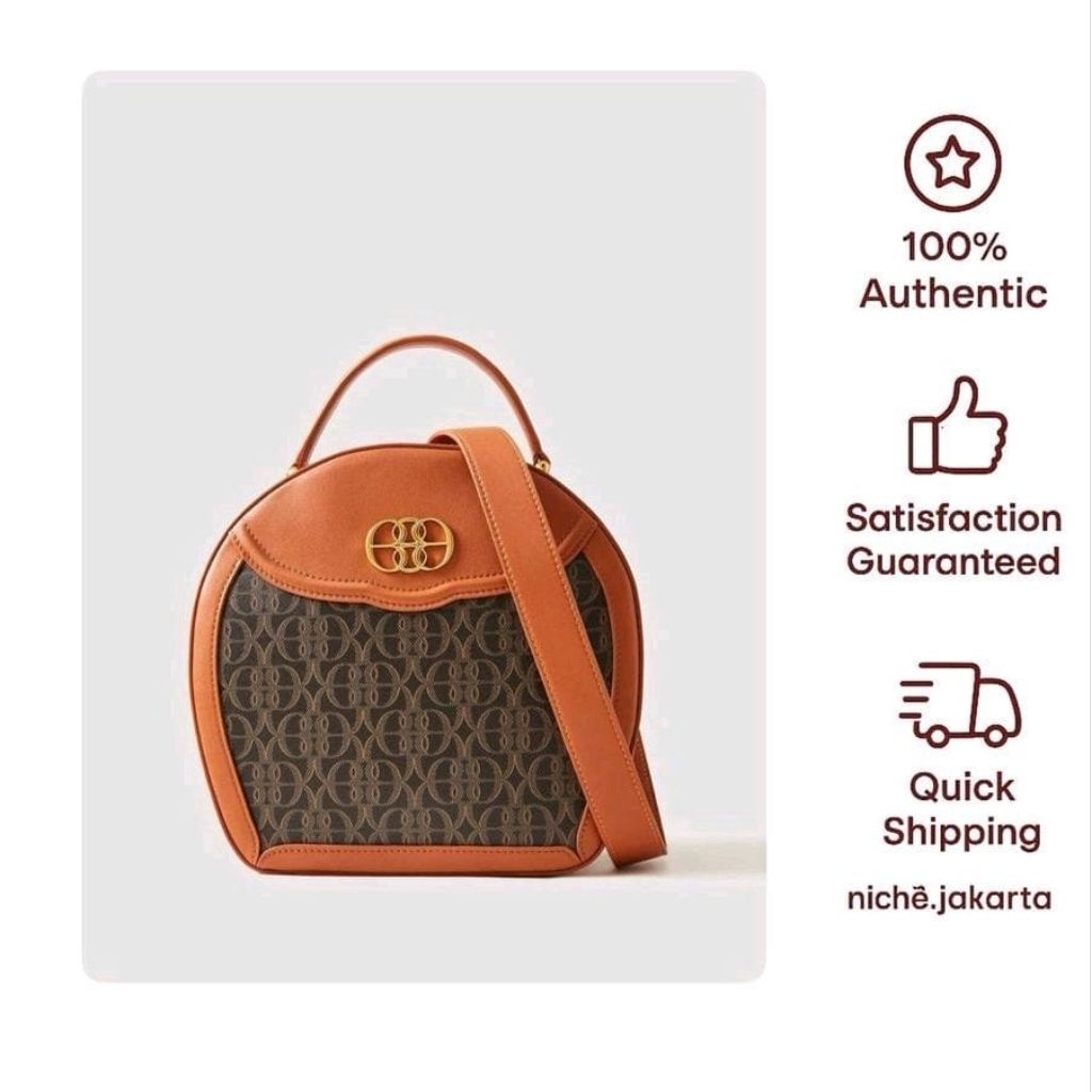 BONIA La Luna Monogram Sonia Bag Brown