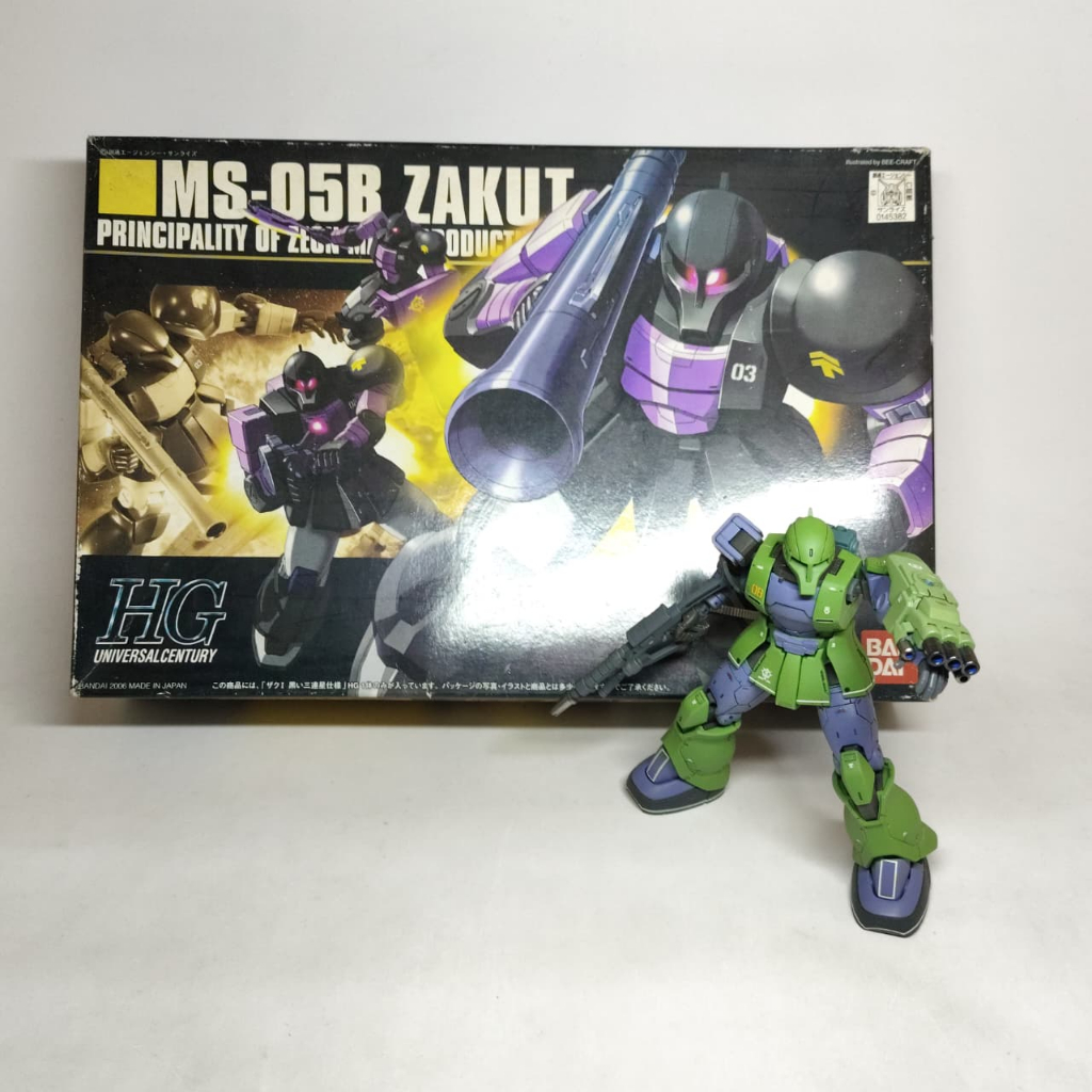 Bandai HGUC Zaku I Origin / Model Kit Gundam HG 1/144 2nd Sudah Rakit H145
