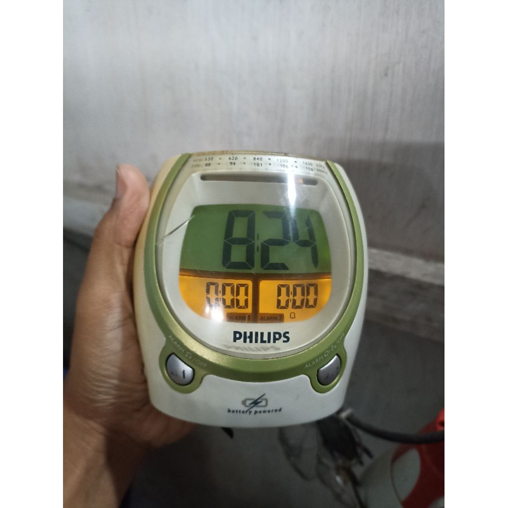 jam weker philips digital + radio