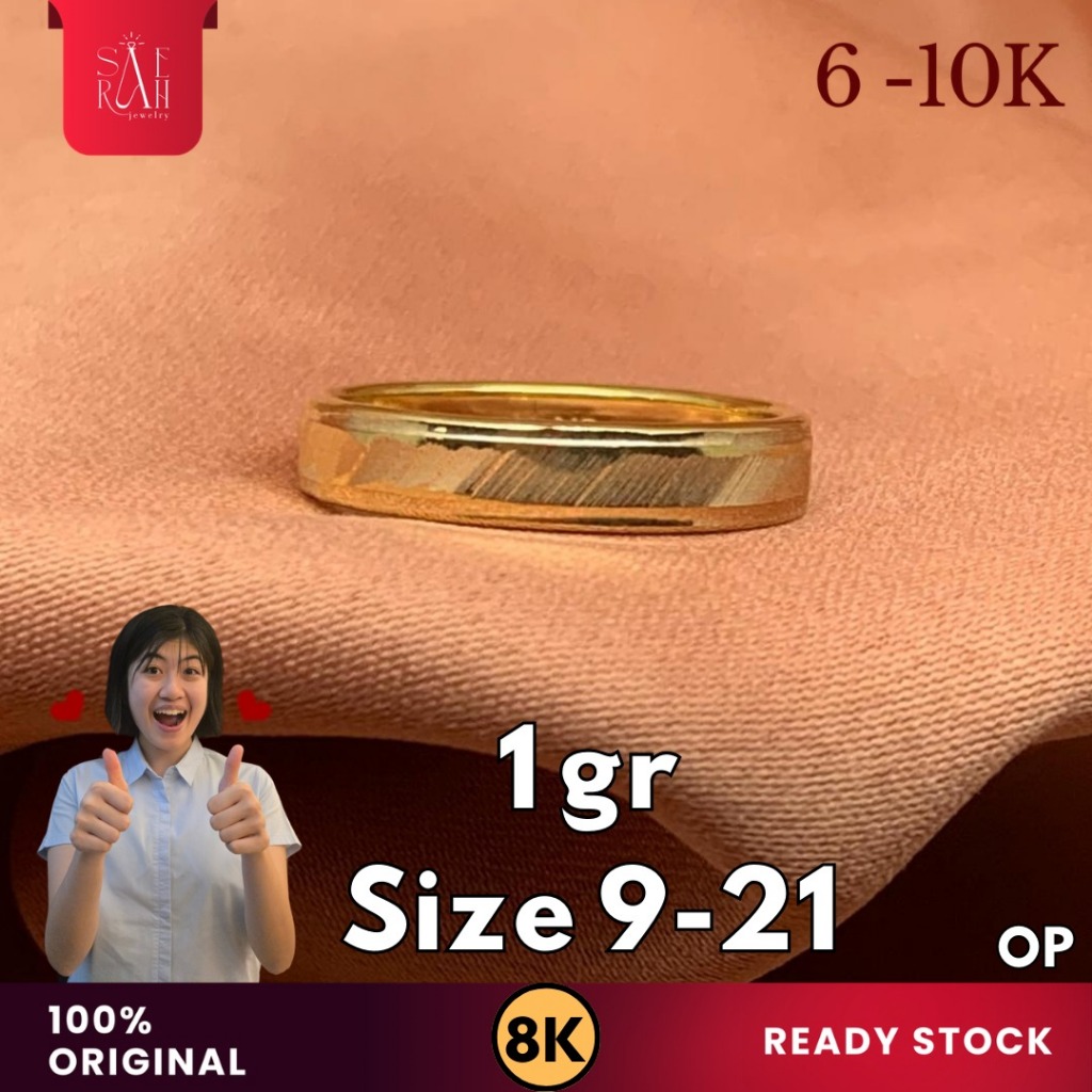 Cincin Emas 8K - Toko Emas Saerah - 1 Gram 78