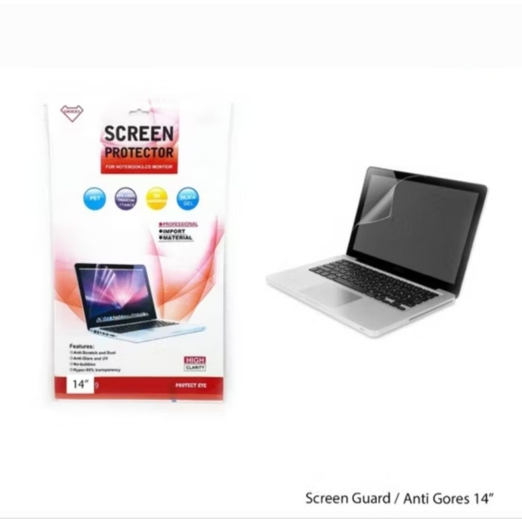 Anti Gores Laptop 14" inch - Screen Protector Laptop Notebook 14 inch