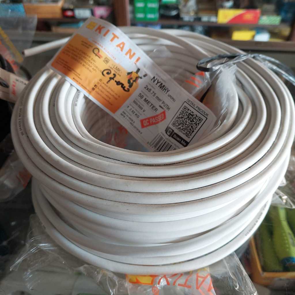 KABEL KITANI NYMHY / HYO / SERABUT 2 x 1.5 - ROLL 50 METER