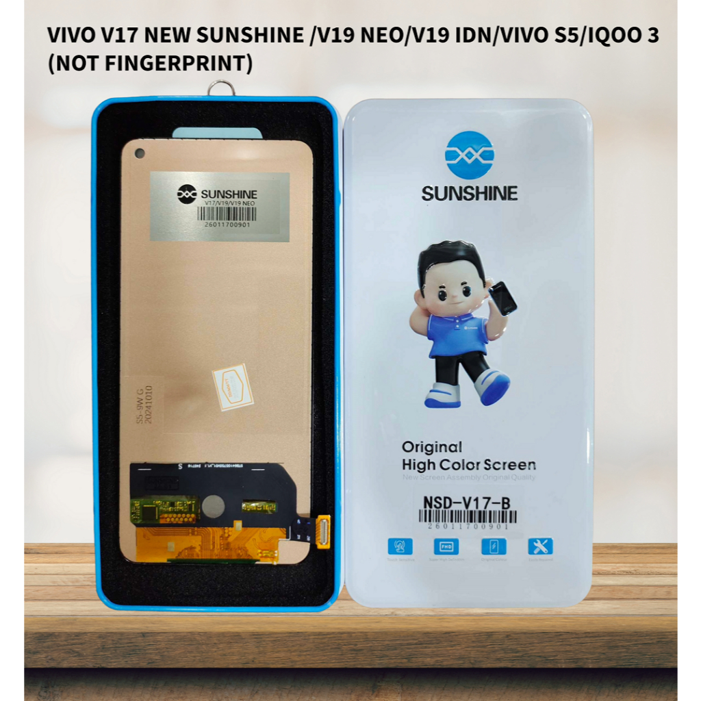 LCD VIVO V17 NEW SUNSHINE /V19 NEO/V19 IDN/VIVO S5/IQOO 3 (NOT FINGERPRINT) BLACK