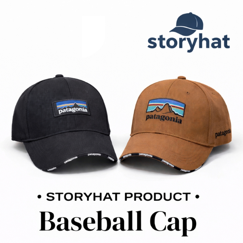 TOPI BASEBALL DISTRO LOGO PATAGONIA - TOPI BASEBALL PRIA WANITA HITAM LOGO PATAGONIA | STORYHAT