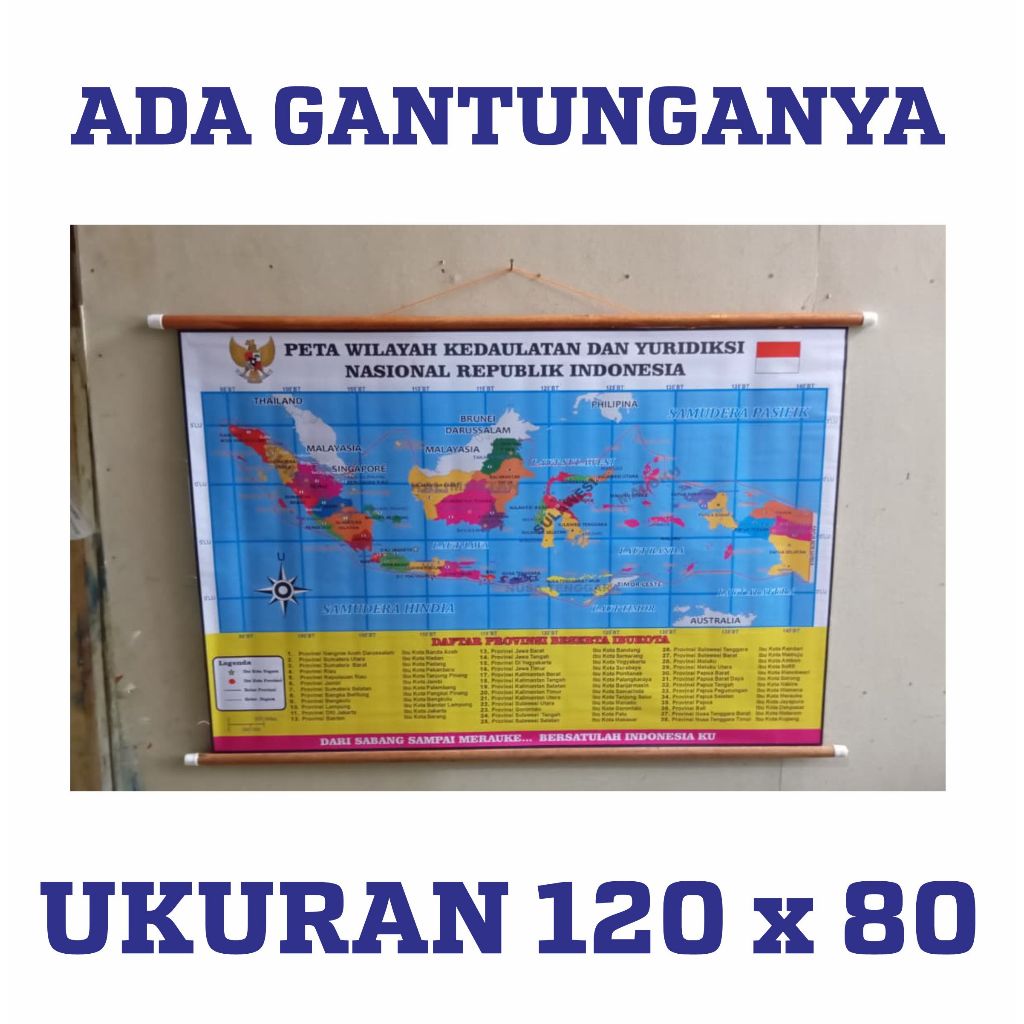 Peta Gulung Indonesia / Peta Indonesia