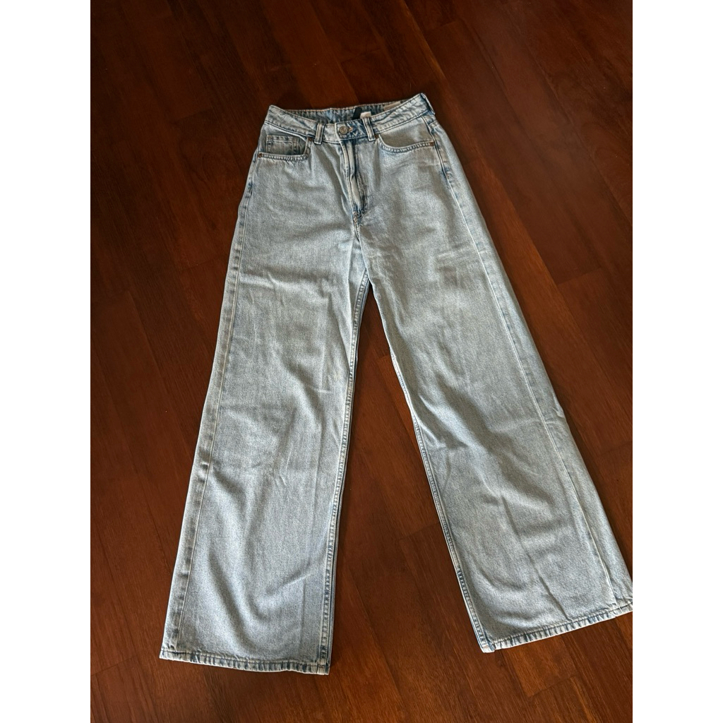 H&M wide leg jeans