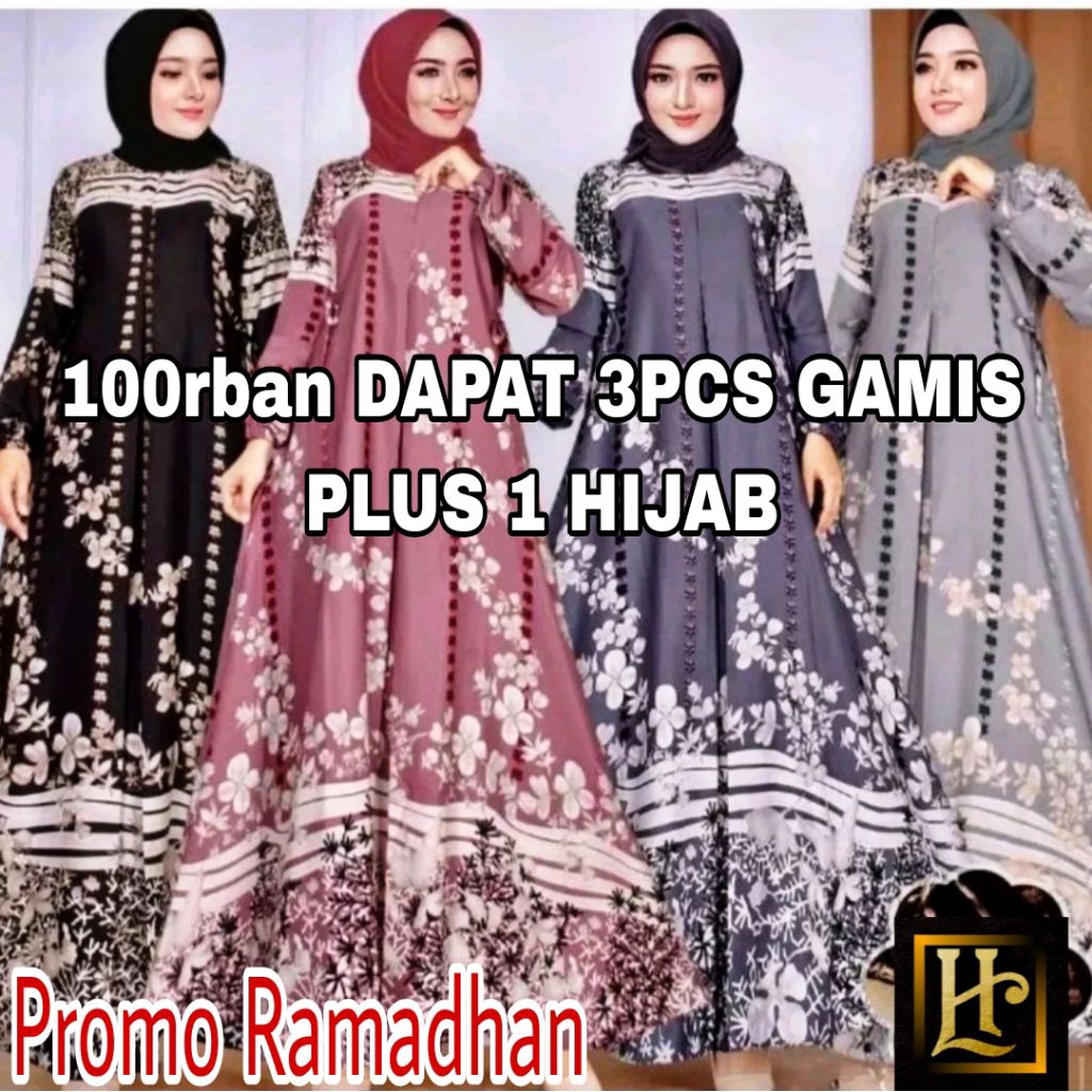 gamis muslim busui nadhera motif