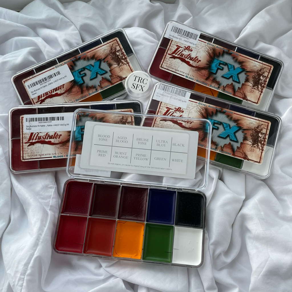 FX Alcohol Paint Pallete Makeup SFX Skin Illustrator Special Effects Bruise Wheel